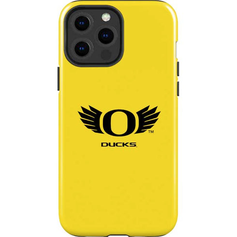 University of Oregon Ducks Yellow iPhone 15 Pro Max Impact Case