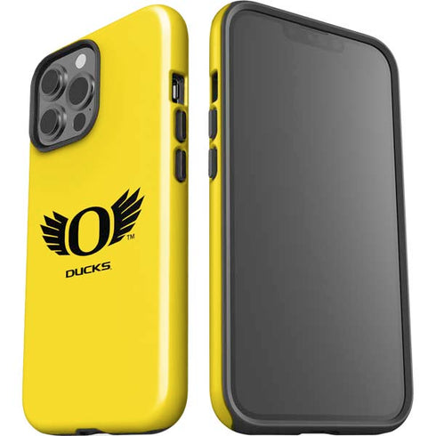 University of Oregon Ducks Yellow iPhone 15 Pro Max Impact Case