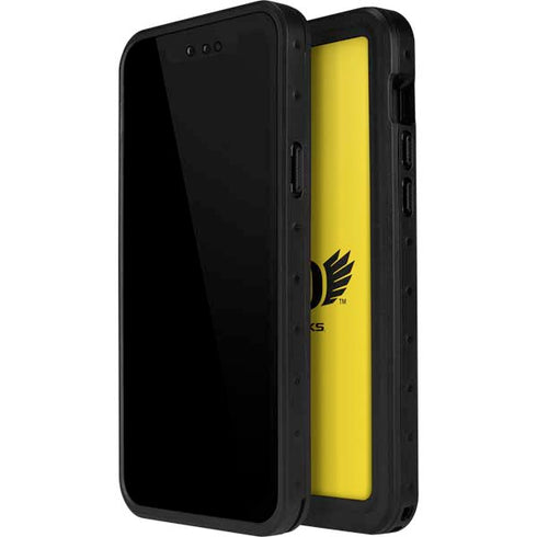 University of Oregon Ducks Yellow iPhone 15 Plus Waterproof Case
