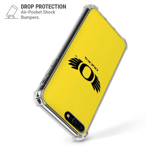 University of Oregon Ducks Yellow iPhone 7/8 Plus Clear Case