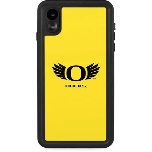 University of Oregon Ducks Yellow iPhone XR Waterproof Case