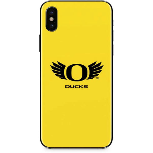 University of Oregon Ducks Yellow iPhone XS Skin