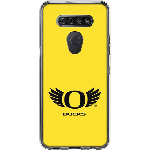 University of Oregon Ducks Yellow LG K51/Q51 Clear Case