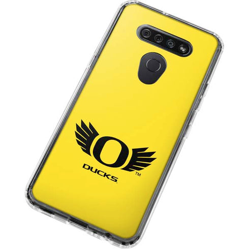 University of Oregon Ducks Yellow LG K51/Q51 Clear Case
