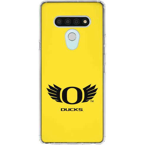 University of Oregon Ducks Yellow LG Stylo 6 Clear Case