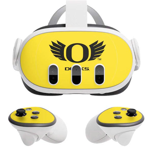 University of Oregon Ducks Yellow Meta Quest 3 Skin
