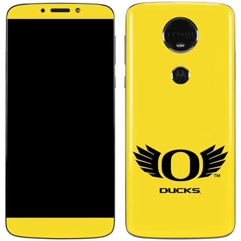 University of Oregon Ducks Yellow Moto E5 Plus Skin