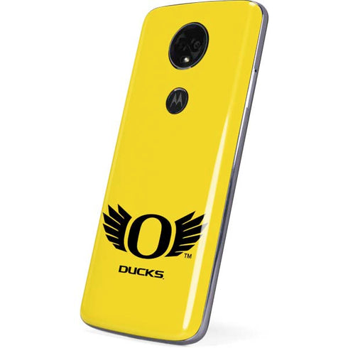 University of Oregon Ducks Yellow Moto E5 Plus Skin