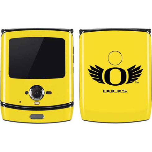 University of Oregon Ducks Yellow Motorola RAZR Skin