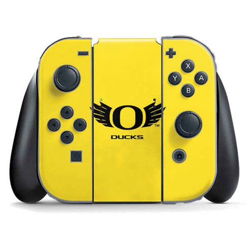 University of Oregon Ducks Yellow Nintendo Switch (2017-2021) Joy-Con Controller Skin