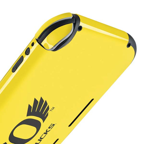 University of Oregon Ducks Yellow Nintendo Switch Lite Skin
