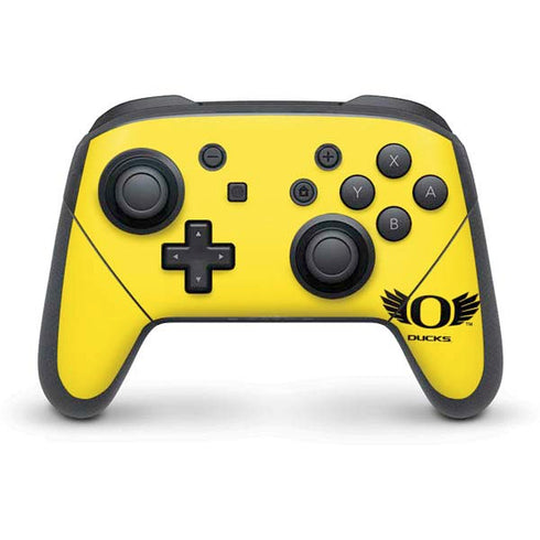 University of Oregon Ducks Yellow Nintendo Switch Pro Controller Skin
