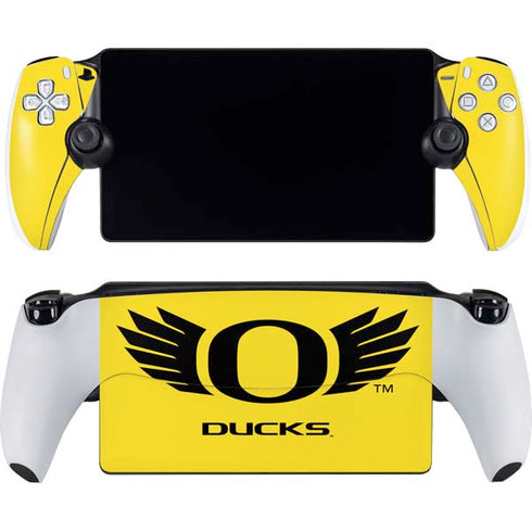 University of Oregon Ducks Yellow PlayStation Portal Remote Player Skin