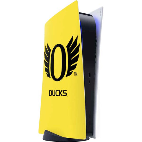 University of Oregon Ducks Yellow PS5 Digital Edition Console Skin