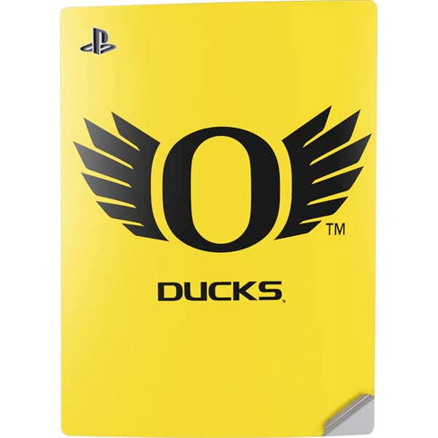 University of Oregon Ducks Yellow PS5 Digital Edition Console Skin