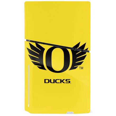University of Oregon Ducks Yellow PS5 Slim Disk Bundle Skin