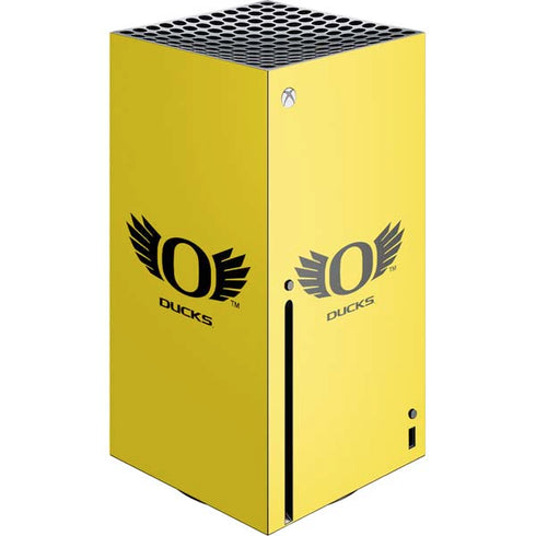 University of Oregon Ducks Yellow Xbox Series X Console Skin