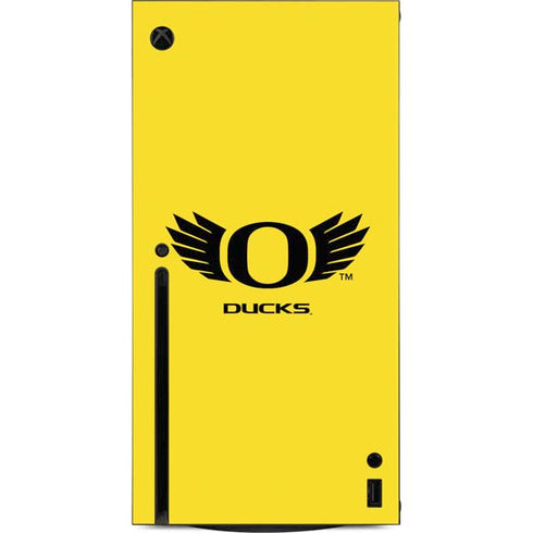 University of Oregon Ducks Yellow Xbox Series X Console Skin