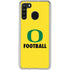 University of Oregon Football Galaxy A21 Clear Case