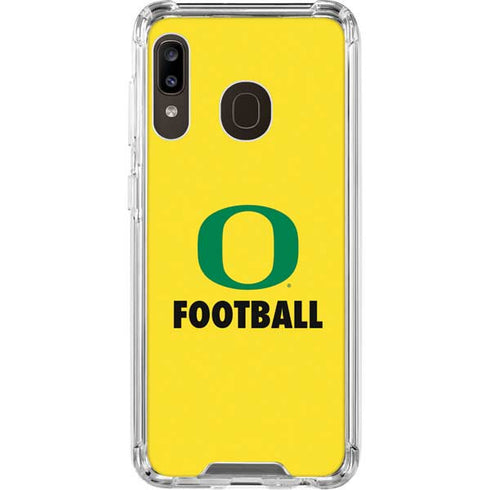 University of Oregon Football Galaxy A30 Clear Case