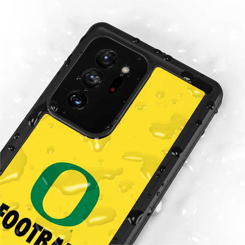 University of Oregon Football Galaxy Note20 Ultra 5G Waterproof Case