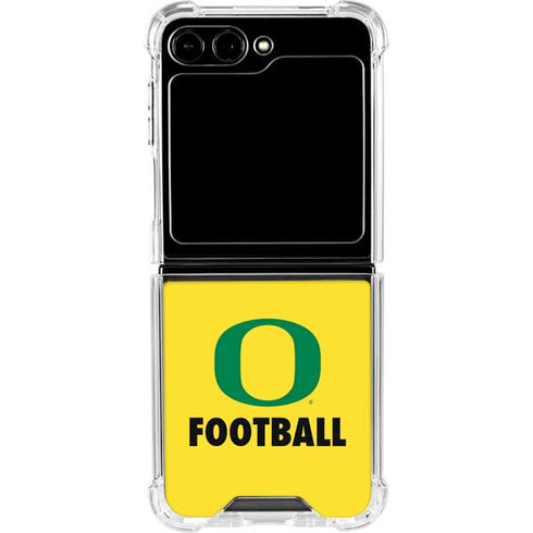 University of Oregon Football Galaxy Z Flip5 5G Clear Case