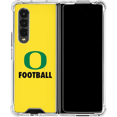 University of Oregon Football Galaxy Z Fold4 5G Clear Case