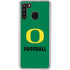 University of Oregon Football Green Galaxy A21 Clear Case