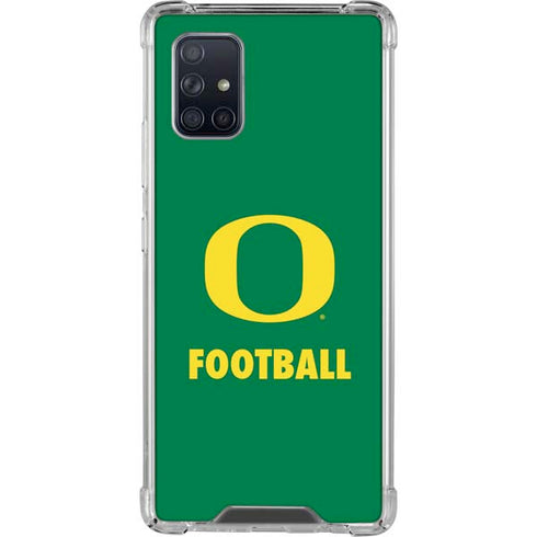 University of Oregon Football Green Galaxy A71 5G Clear Case