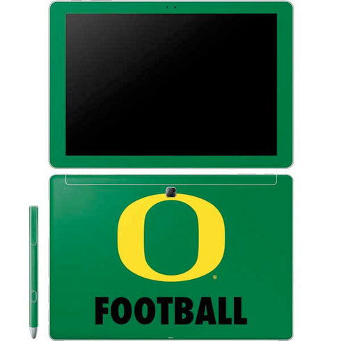 University of Oregon Football Green Galaxy Book 12in Skin