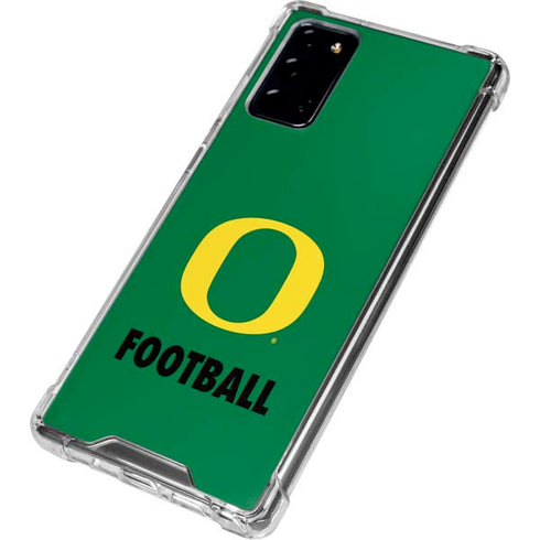 University of Oregon Football Green Galaxy Note20 5G Clear Case