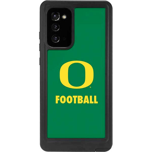 University of Oregon Football Green Galaxy Note20 5G Waterproof Case