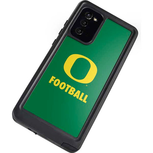 University of Oregon Football Green Galaxy Note20 5G Waterproof Case