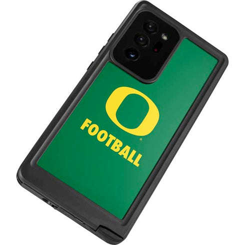 University of Oregon Football Green Galaxy Note20 Ultra 5G Waterproof Case