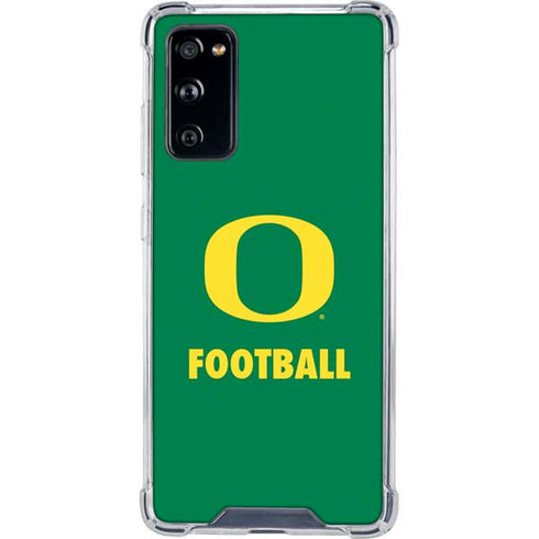 University of Oregon Football Green Galaxy S20 FE Clear Case