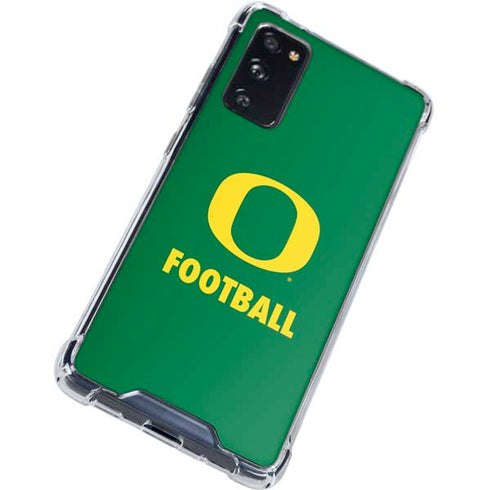 University of Oregon Football Green Galaxy S20 FE Clear Case