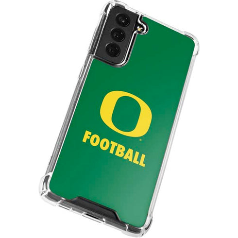 University of Oregon Football Green Galaxy S21 FE Clear Case