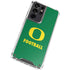 University of Oregon Football Green Galaxy S21 Ultra 5G Clear Case