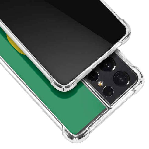 University of Oregon Football Green Galaxy S21 Ultra 5G Clear Case