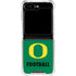 University of Oregon Football Green Galaxy Z Flip5 5G Clear Case