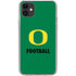 University of Oregon Football Green iPhone 11 Clear Case