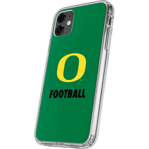 University of Oregon Football Green iPhone 11 Clear Case