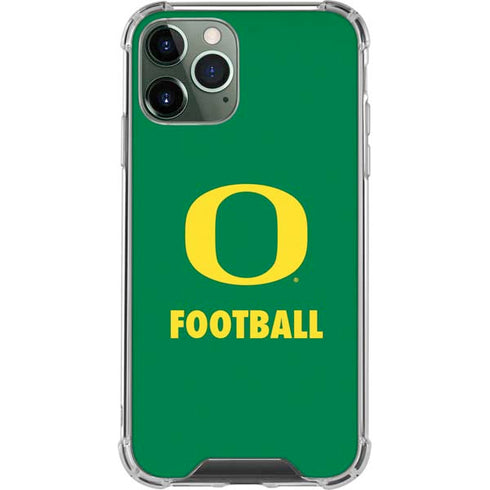 University of Oregon Football Green iPhone 11 Pro Max Clear Case