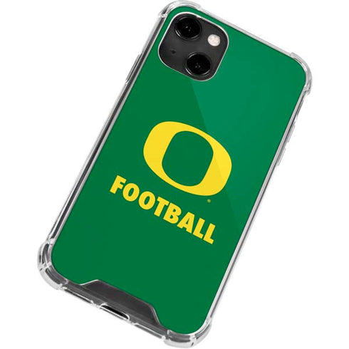 University of Oregon Football Green iPhone 13 Clear Case