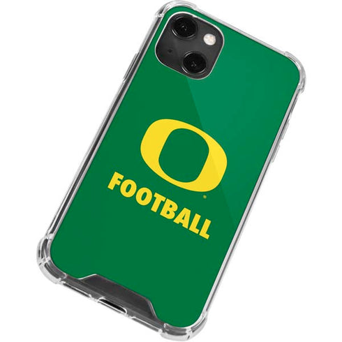 University of Oregon Football Green iPhone 14 Plus Clear Case
