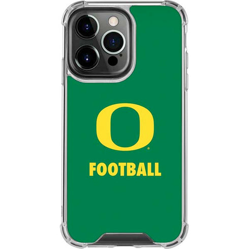 University of Oregon Football Green iPhone 14 Pro Clear Case
