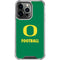 University of Oregon Football Green iPhone 14 Pro Clear Case
