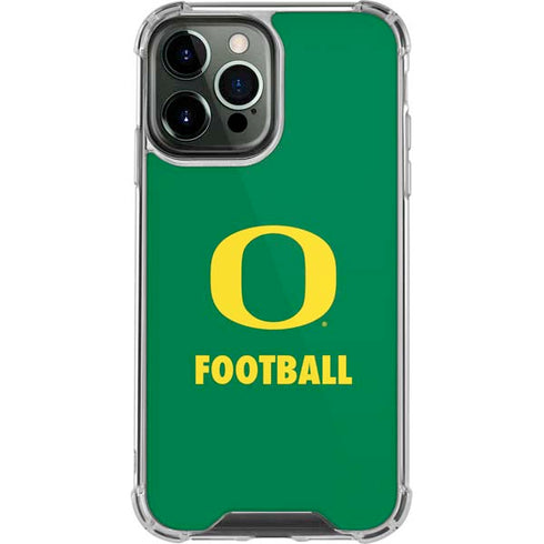 University of Oregon Football Green iPhone 15 Pro Max Clear Case
