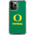 University of Oregon Football Green iPhone 15 Pro Max Clear Case