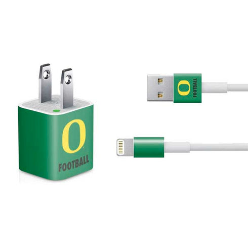 University of Oregon Football Green iPhone Charger (5W USB) Skin